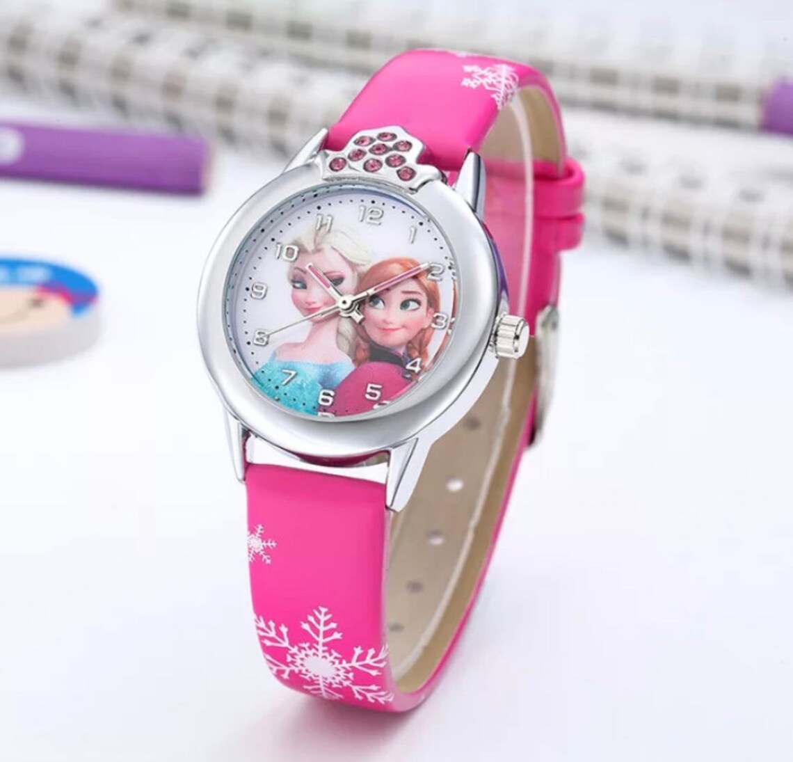 DARK PINK Frozen Elsa Watch Etsy