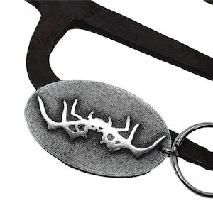 Hela Headpiece Pewter Distress Keychain Sand Casted Handmade Goddess of Death Asgardian Thor Queen of Hel Niflheim Odin Asgard Valkyrie Loki