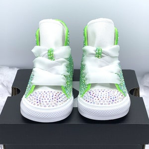 Neon glitter deals converse