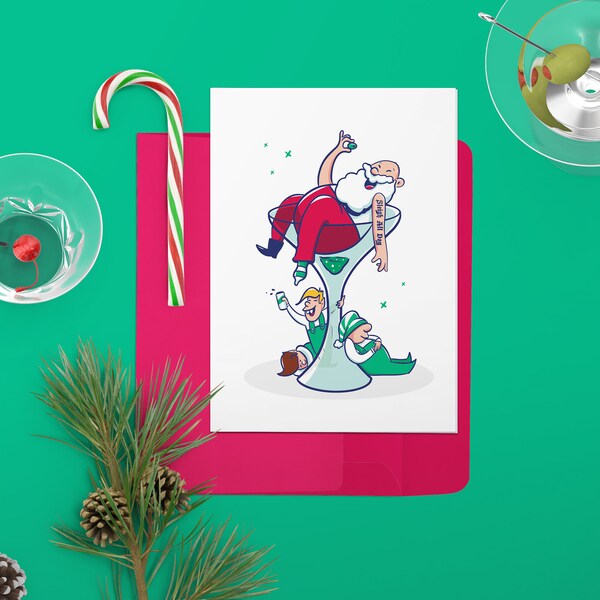 Funny Christmas Card for boyfriend | Funny Santa Card | Naughty Christmas Card | Offensive Christmas Card | Christmas In July Sale |