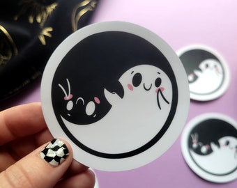 Ghost Sticker | cute ghost sticker | Halloween Sticker | Spooky Sticker| Kawaii Ghost Sticker | water bottle sticker | laptop sticker