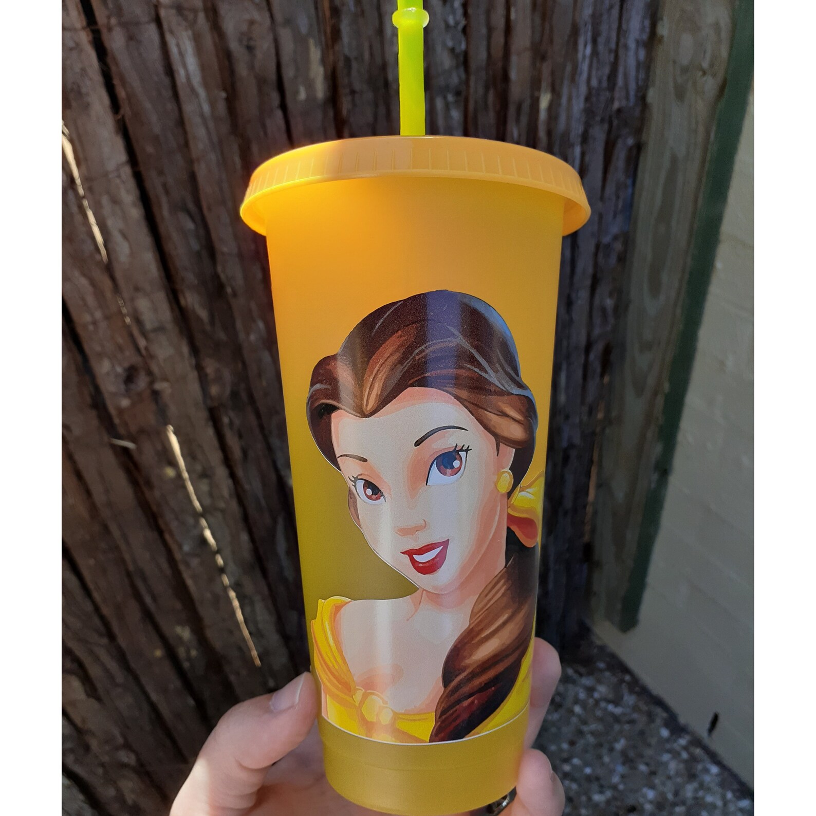 Princess Belle-Customised 24oz Colour Changing Cup | Etsy
