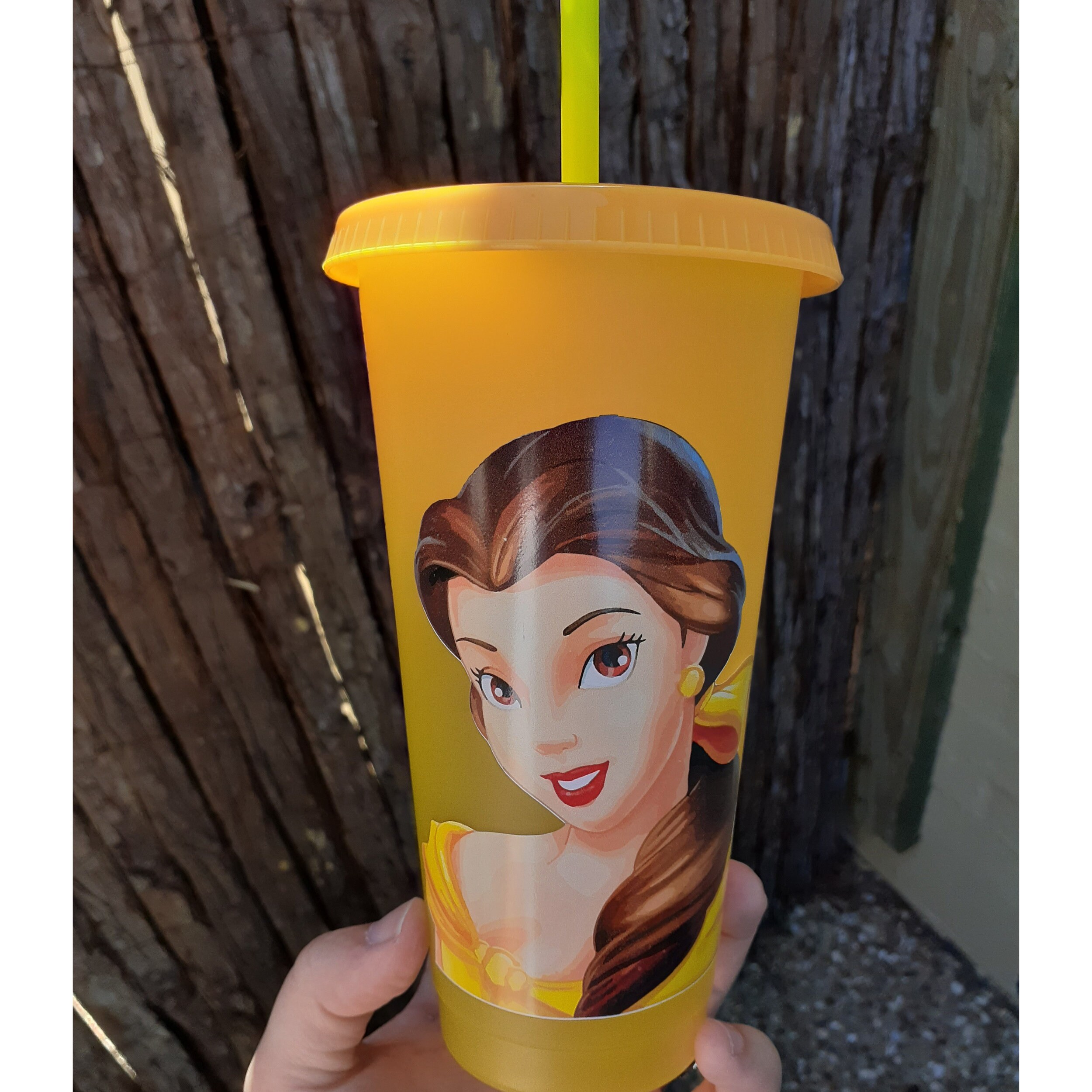 Princess Belle-Customised 24oz Colour Changing Cup | Etsy
