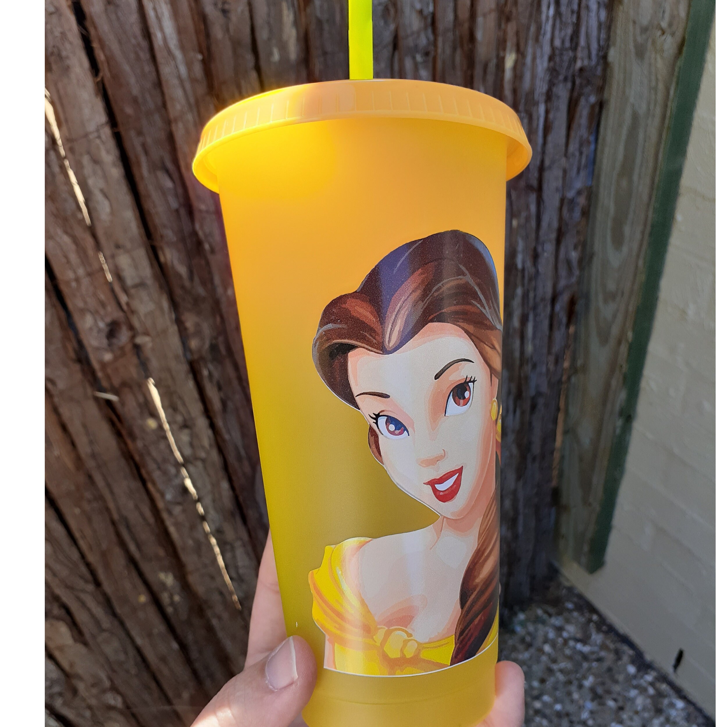 Princess Belle-Customised 24oz Colour Changing Cup | Etsy