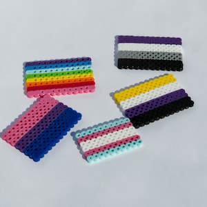 Pride Flag Perler Bead Magnets
