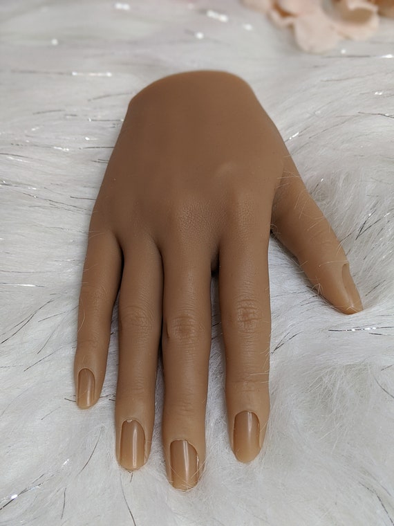 Realistic Silicone Hand Mannequin for Nail Practice or Jewelry