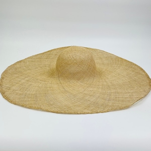 XXL jute capeline coarse - edge width 20 cm