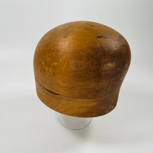 Vintage hat shape head shape hat block crown block - 57 cm