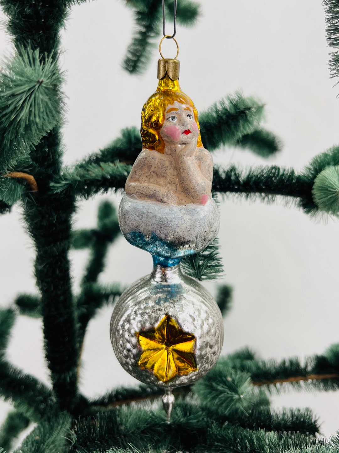 Miniature Christmas Decorations From Lauscha 5 Reflex Balls 