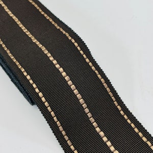 Nastro in gros grain vintage con strisce larghe 54 mm