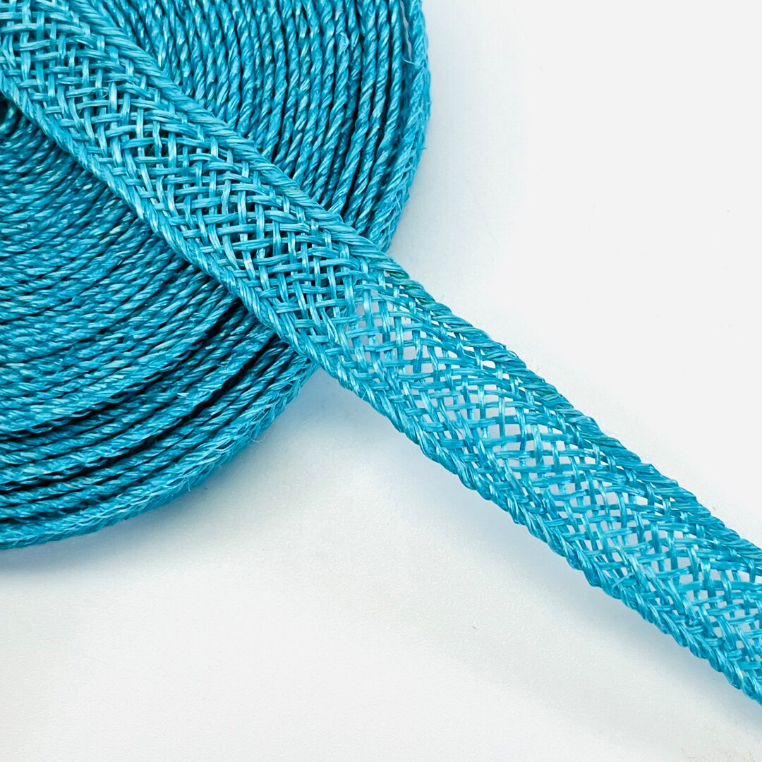 Straw Shape Border REMNANT - Straw Border Made of Exotic Straw 12 Mm Color Turquoise - Etsy