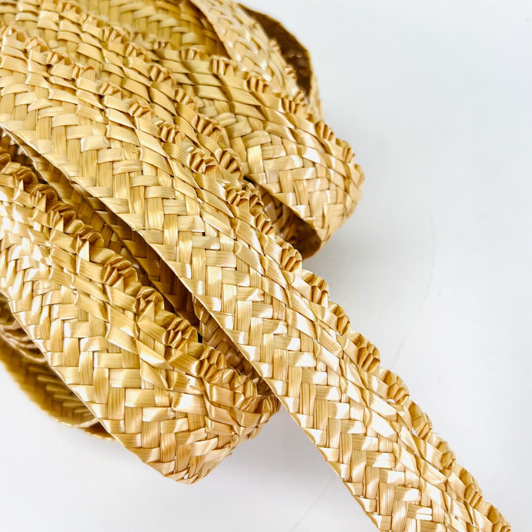 Straw Shape Border REMNANT - Florentine Straw Border Made of Pedal Straw 22 Mm - Etsy