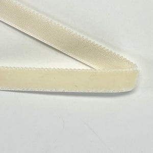 Vintage Samtband 9mm Farbe wollweiß