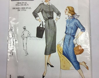 Vogue Schnittmuster 2445  Größe 12-14-16 - Kleiderschnitt - Nähanleitung von 1956