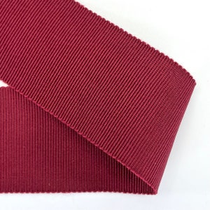 Grosgrain lint wijnrood 38 mm 100% rayon