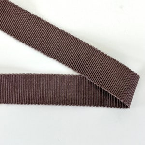 Grosgrain ribbon taupe 15 mm 100 % rayon