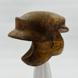 Hat shape cap shape made of wood