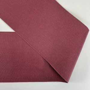 Nastro gros grain vintage largo 100 mm colore cassis