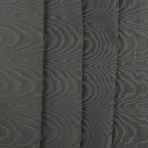 Moiree rep fabric pure cotton - color black