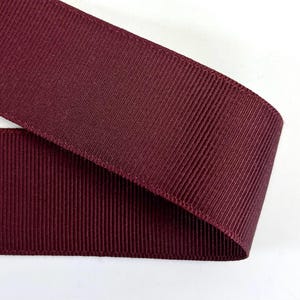 Nastro gros grain da uomo 32 mm colore cassis