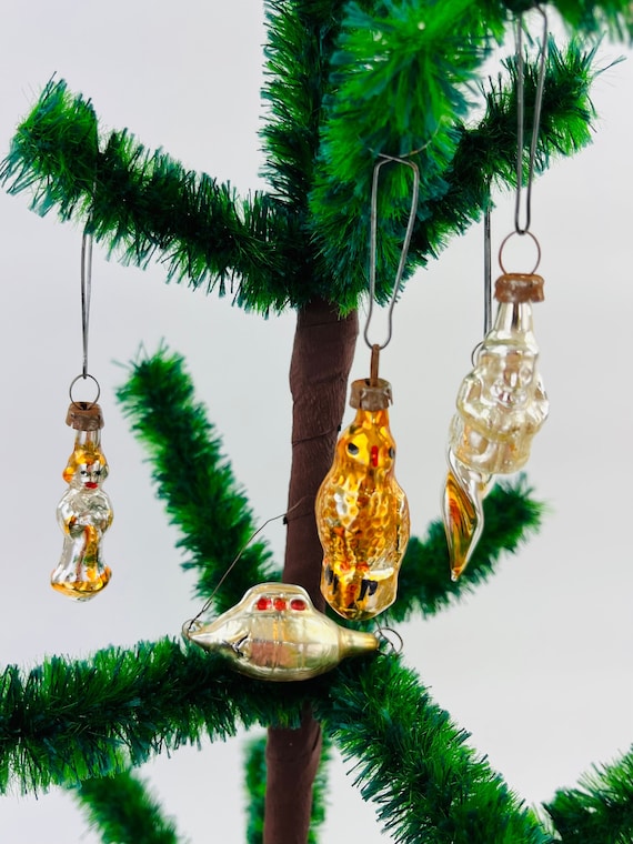 Miniature Christmas Ornaments From Lauscha 5 Ornaments 