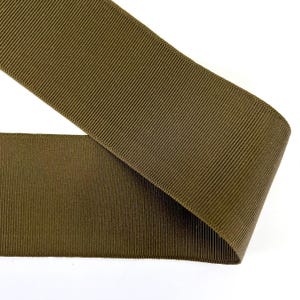 Heren grosgrain lint 45 mm kleur mosgroen