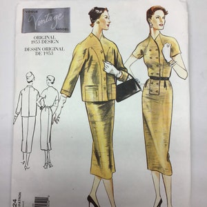 Vogue sewing pattern 2324 size 12 - dress and jacket - sewing instructions from 1953