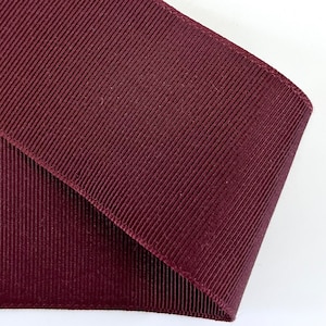 Nastro gros grain da uomo 45 mm colore cassis