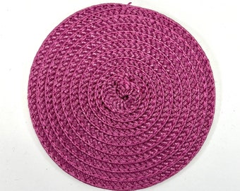 Base para sombrero base tocado rosa 10 cm