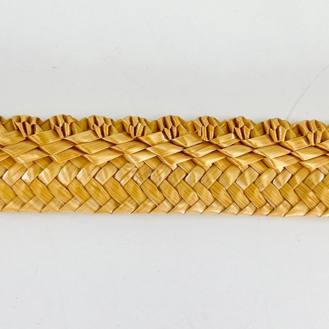 Straw Shape Border REMNANT - Florentine Straw Border Made of Pedal Straw 20 Mm - Etsy
