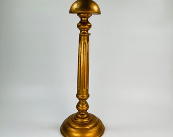 Porte-chapeau en bois doré 36 cm