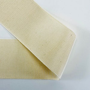 Nastro in gros grain da uomo 45 mm colore bianco sporco