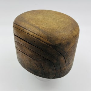Vintage hat form head form hat block crown block - 57.5 cm