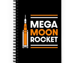 Mega Moon Rocket Notebook