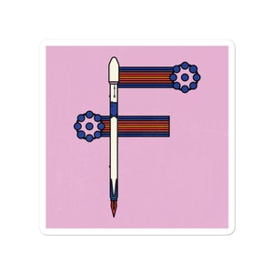 36 Days of Type &quot;F&quot; Sticker