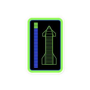 SpaceX Starship Sticker