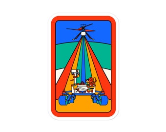 Perseverance and Ingenuity Patch Sticker