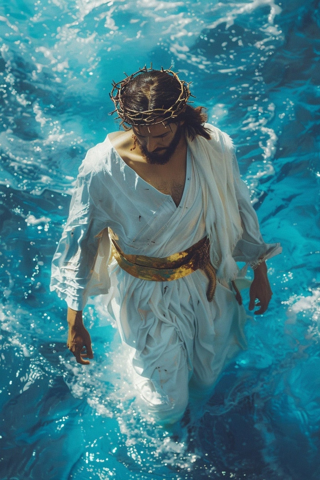 Jesus Christ Religious Canvas Picture Print Framed Wall Art - Etsy UK
