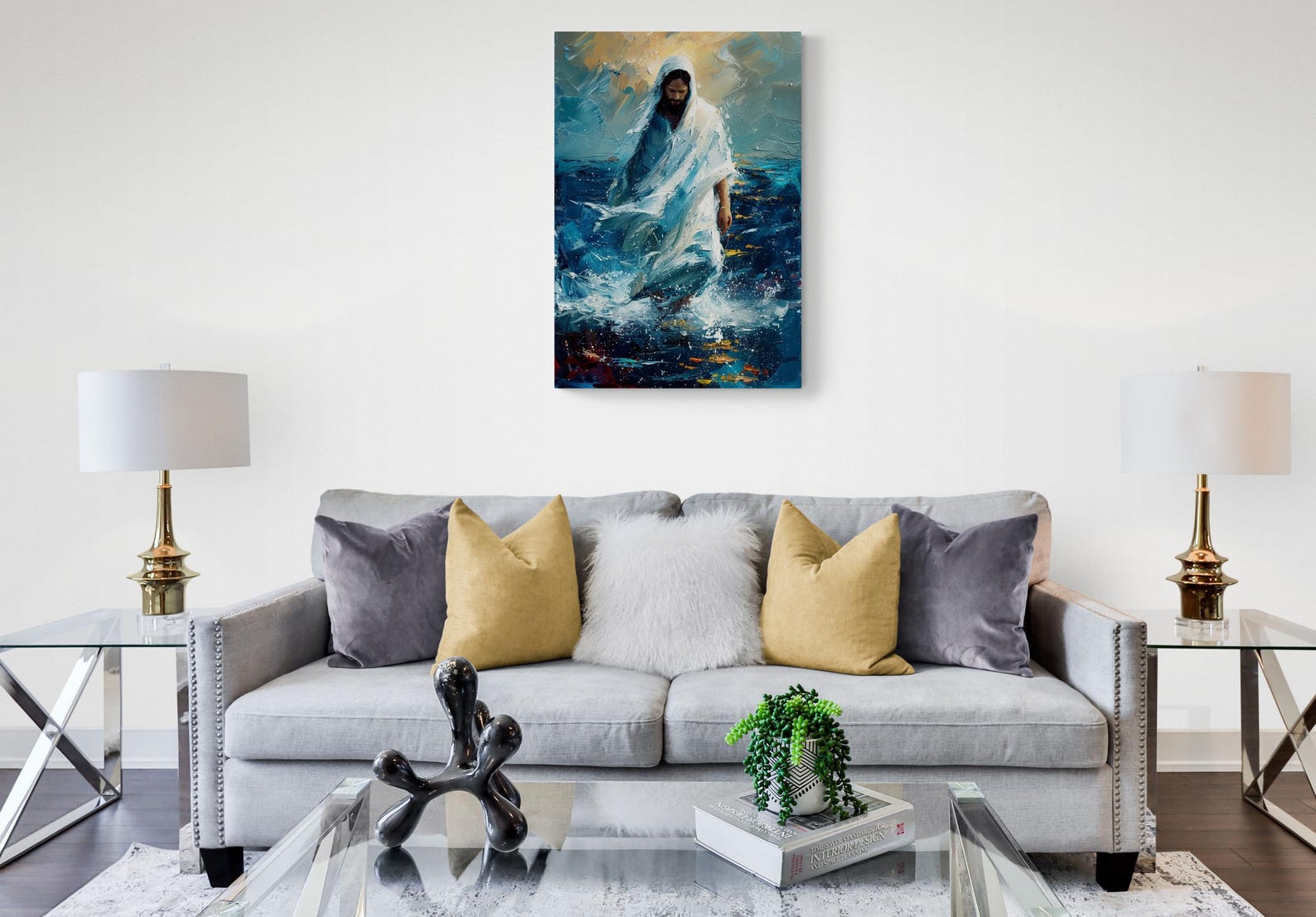 Jesus Christ Religious Canvas Picture Print Framed Wall Art - Etsy UK