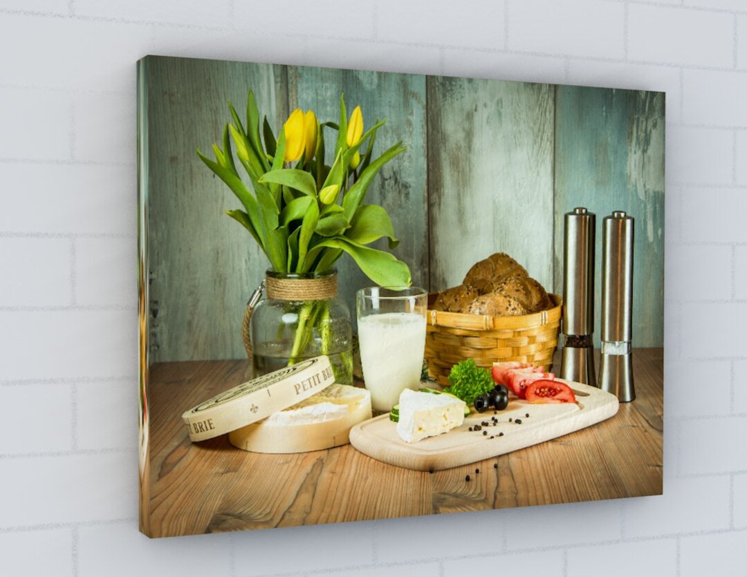 food photography canvas print: kitchen & restaurant... Kitchen Food Framed Canvas Picture Print Wall Art - Etsy UK