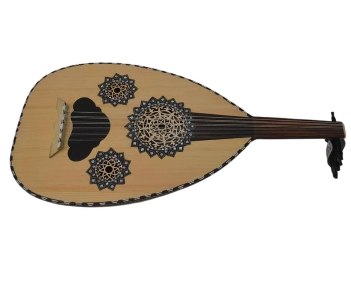 Egyptian Oud Instrument Mother of Pearl Inlaid Middle Etsy
