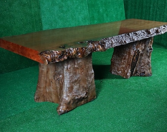 Guibourtia Tessmannii Bubinga Live Edge Wood Table