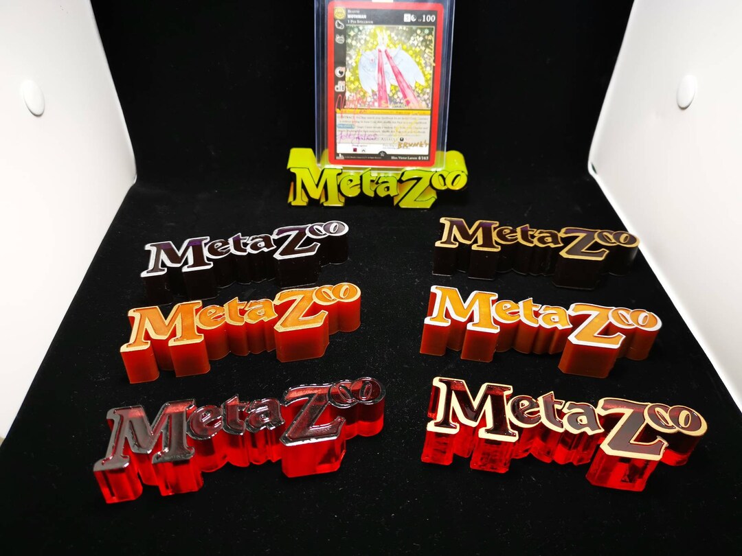 Meta Zoo Trading Card Stand Custom Color Options Available Etsy
