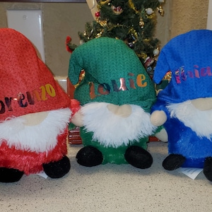 Christmas Gnome, Personalized Christmas Gnomes, Plush Personalized Gnomes, Personalized Gnomes for Kids, X-mas Gnomes, Gnome, Christmas gift