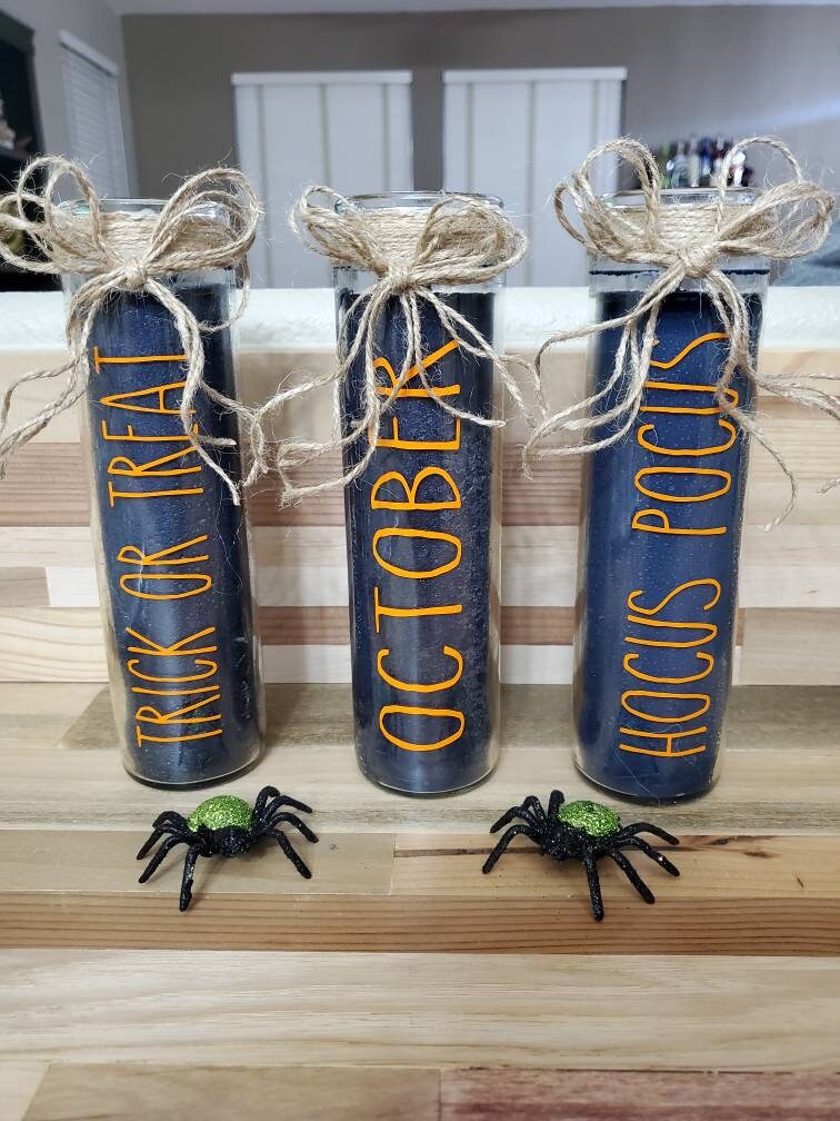 Rae Dunn Inspired Spooky Candle