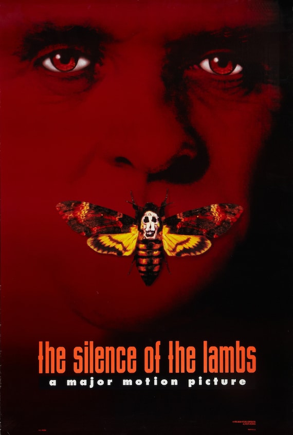 The Silence of the Lambs 1991 Movie Poster STICKER DieCut Etsy