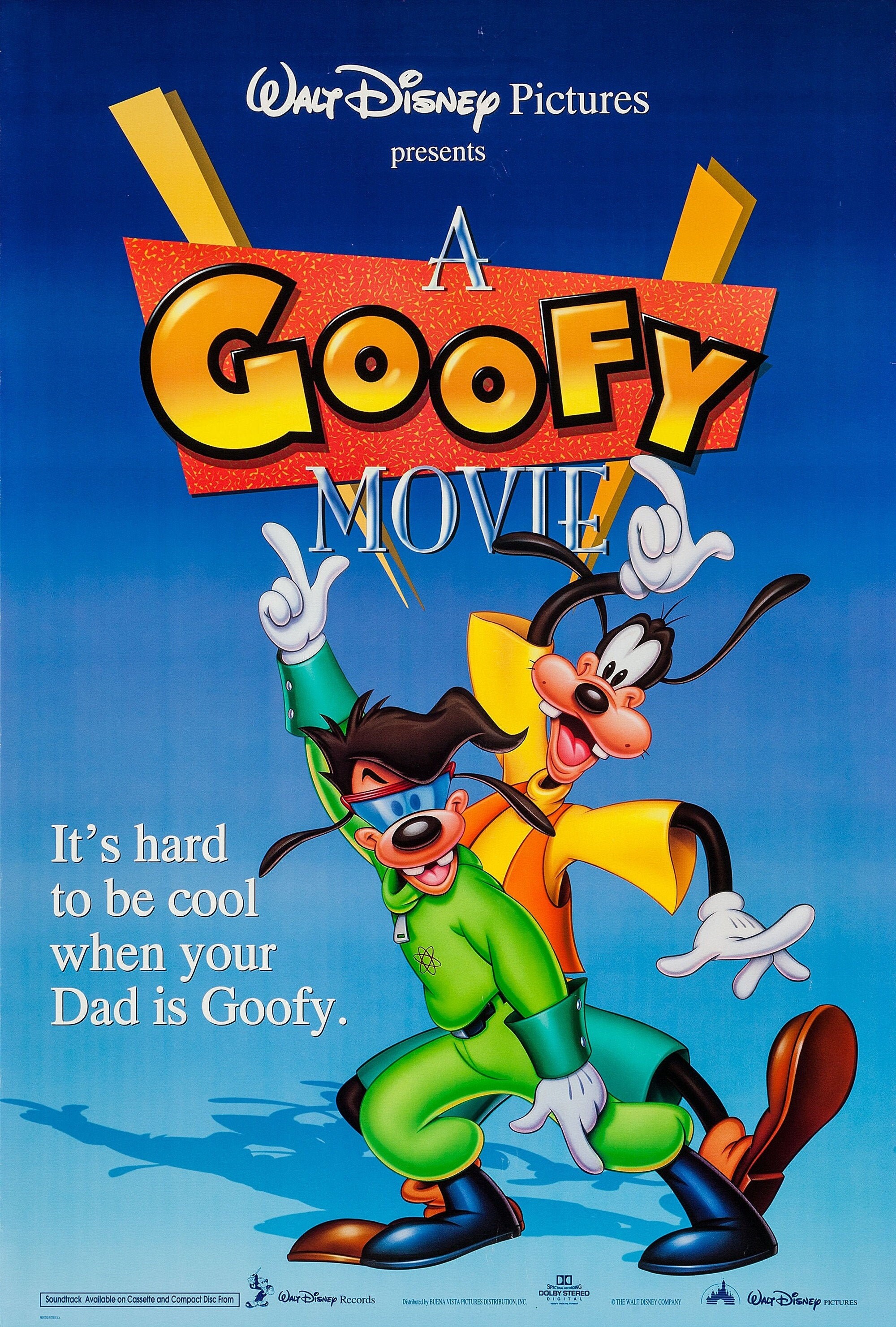 A Goofy Movie 1995 Movie Poster STICKER DieCut Vinyl Decal Etsy