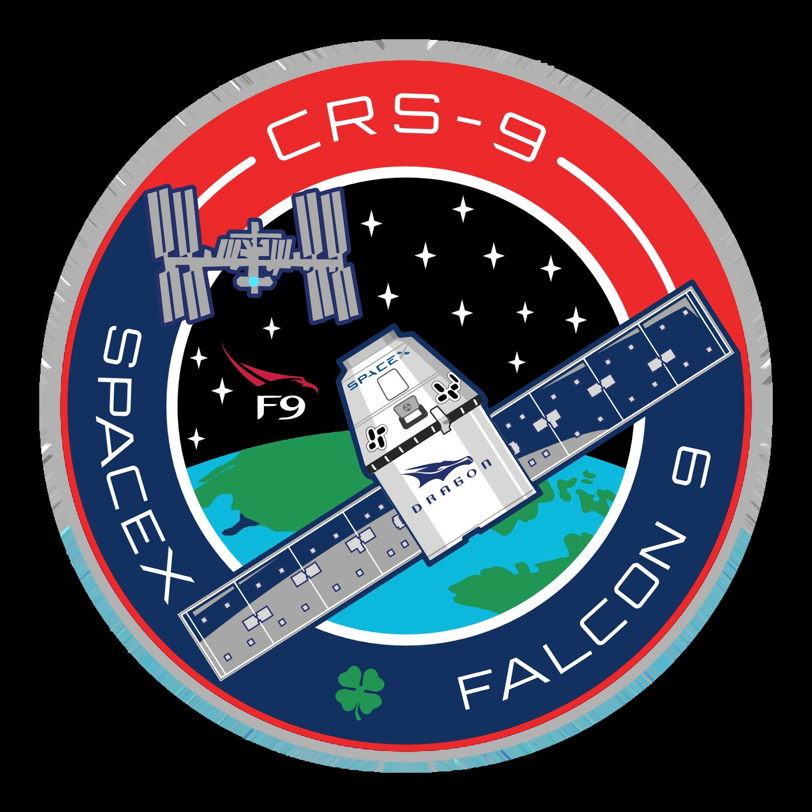 SpaceX CRS9 STICKER DieCut Vinyl Decal Etsy