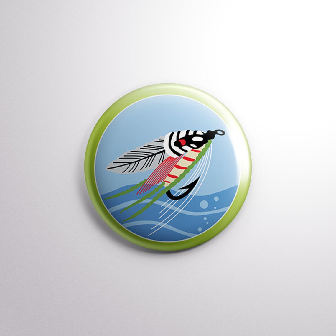 Fly Fishing Boy Scout Merit Badge Pin Back Button SIZE Etsy
