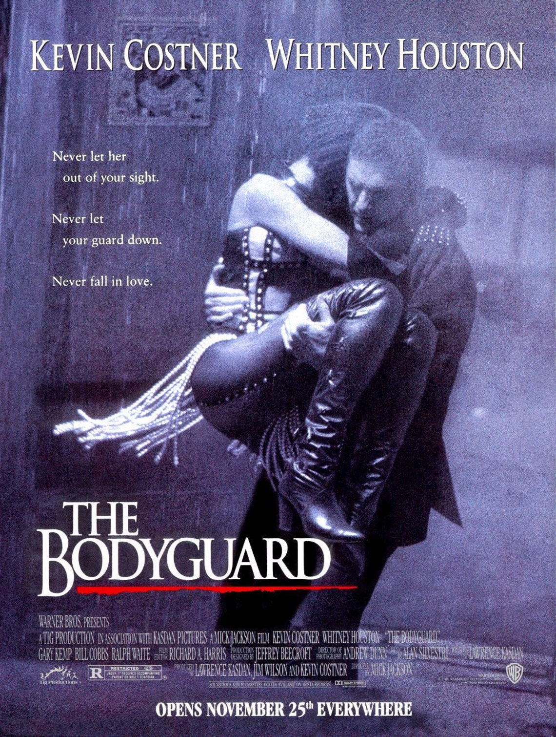 The Bodyguard 1992 Movie Poster STICKER DieCut Vinyl Decal Etsy